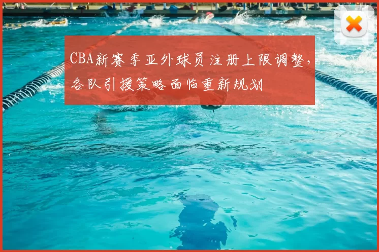 CBA新赛季亚外球员注册上限调整，各队引援策略面临重新规划