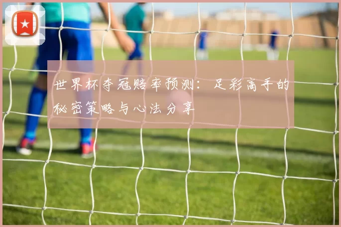 世界杯夺冠赔率预测:足彩高手的秘密策略与心法分享